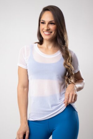 Baby Look Tule Copo-de-leite