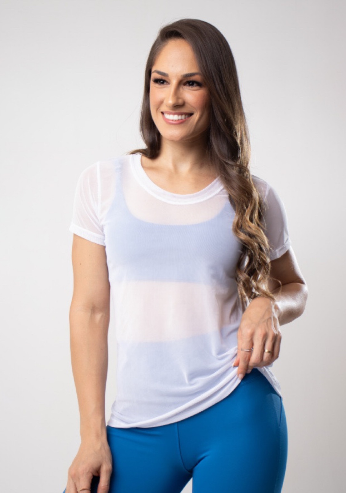 Baby Look Tule Copo-de-leite