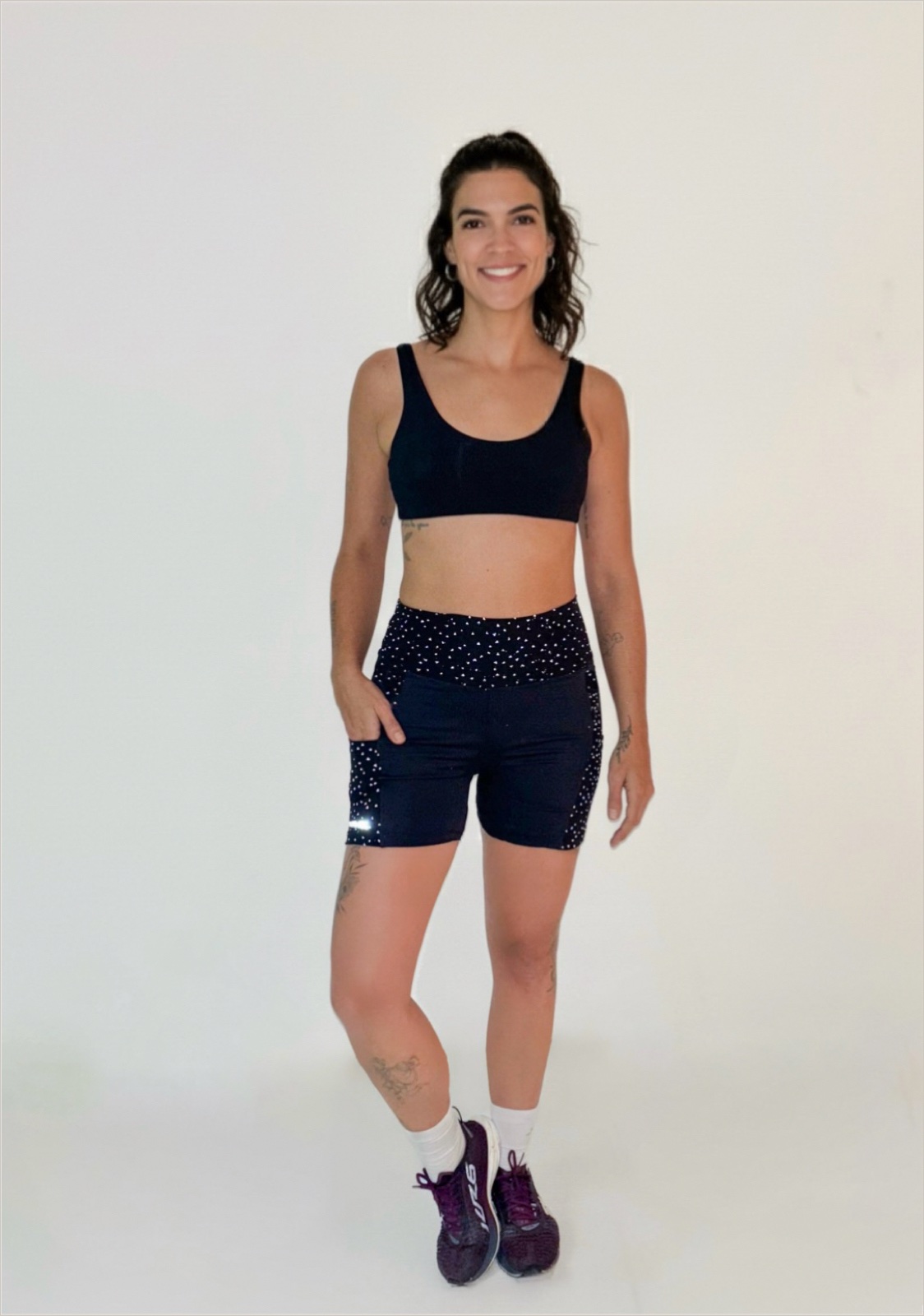 Biker Short Move Refletivo Amor-perfeito
