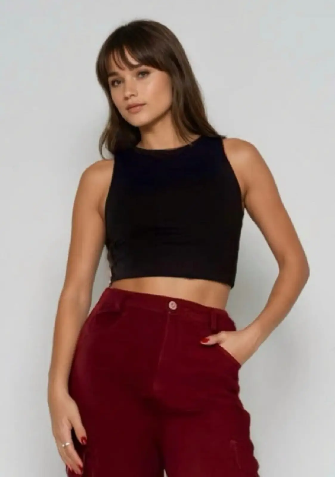 Core Cropped Amor-perfeito